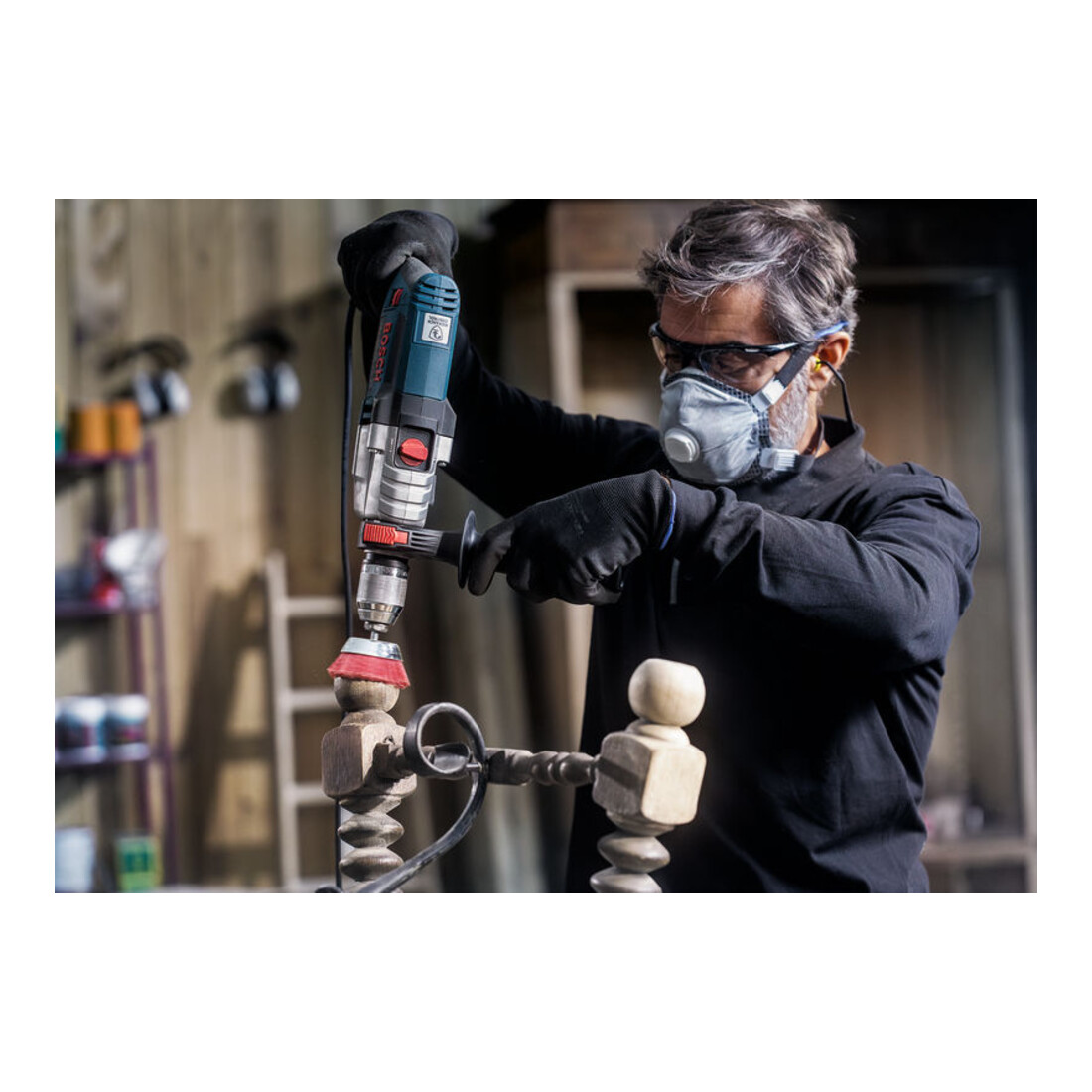 Bosch bekerborstel nylonhaar met korund