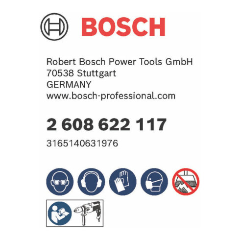 Bosch roestvrijstalen kopjesborstel met gegolfde draad