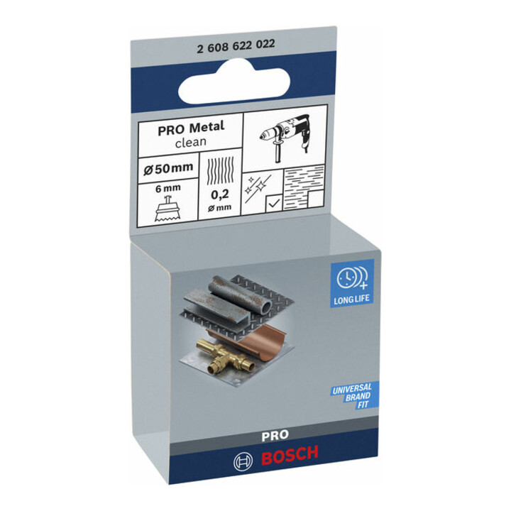 Bosch komborstel staal gegolfd draad 50 mm 0,2 mm 4500 omw/min