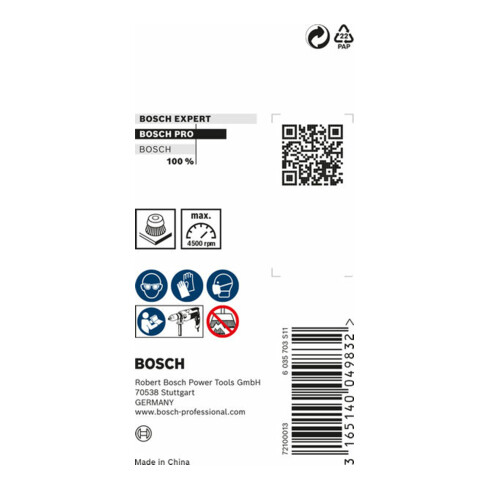 Bosch komborstel, gegolfd draad