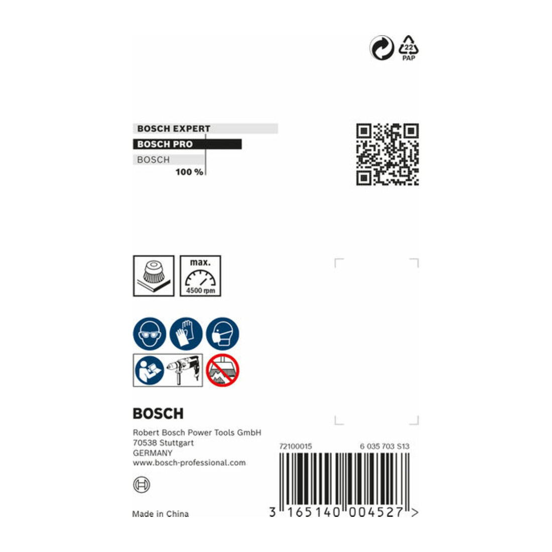 Bosch komborstel, gegolfd draad