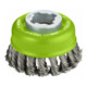 Bosch komborstel X-LOCK Heavy voor Inox 75 mm 0,5 mm geknoopt roestvrij staaldraad-1