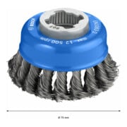 Bosch komborstel X-LOCK Heavy voor metaal geknoopt staaldraad-4