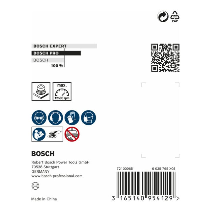 Bosch komborstel X-LOCK Heavy voor metaal geknoopt staaldraad