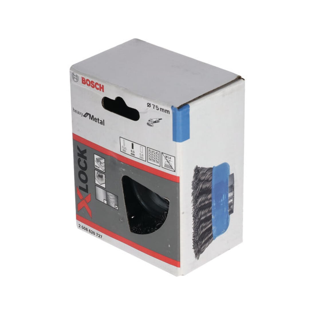 Bosch komborstel X-LOCK Heavy voor metaal geknoopt staaldraad
