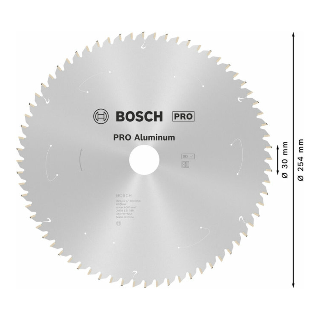 Bosch Kreissägeblatt Standard for Aluminium für Akku-Tischkreissägen
