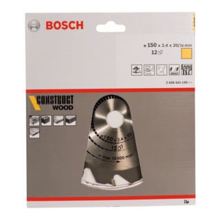 Bosch Kreissägeblatt Construct Wood 2608641201