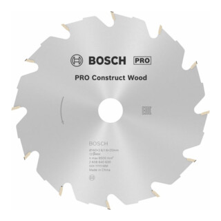 Bosch Kreissägeblatt Construct Wood 2608641201