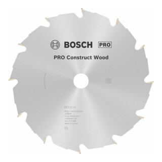 Bosch Kreissägeblatt Construct Wood 190 X 20/16 X 2, 6 Mm 12