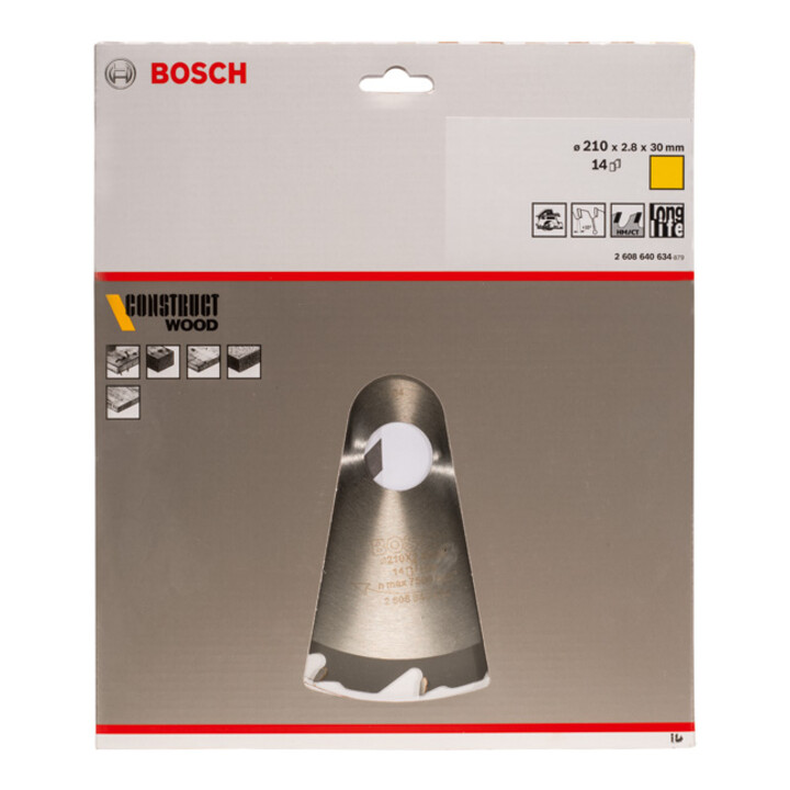 Bosch Kreissägeblatt Construct Wood 210 x 30 x 2,8 mm 14