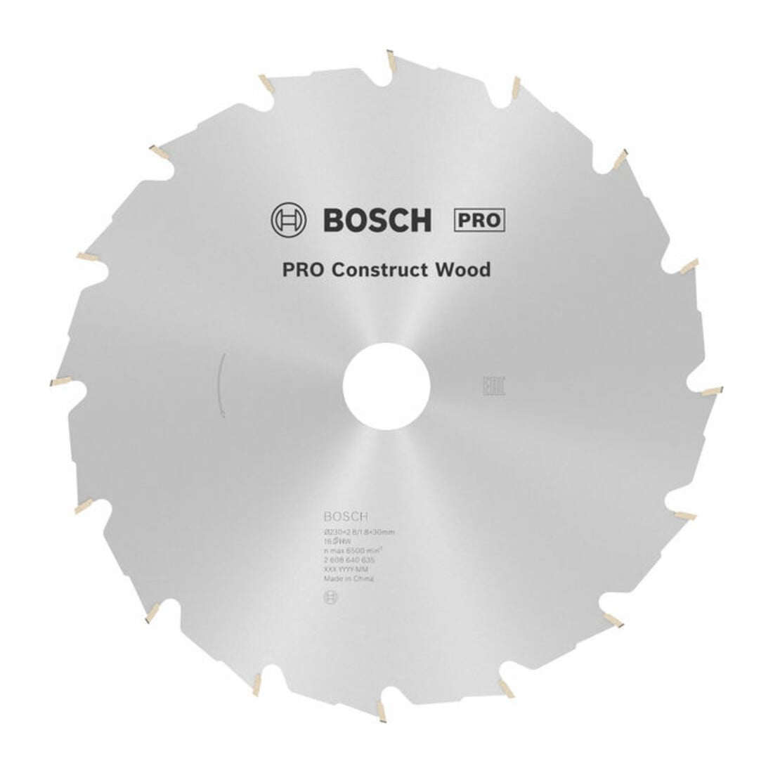 Bosch Kreissägeblatt Construct Wood 230 x 30 x 2,8 mm 16