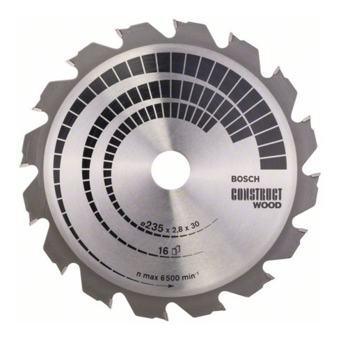 Bosch Kreissägeblatt Construct Wood 235 x 30/25 x 2,8 mm 16