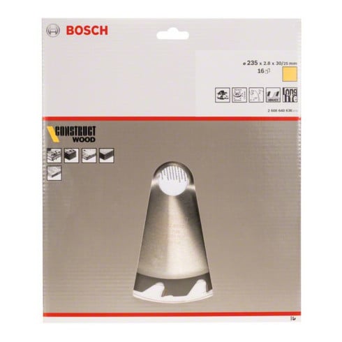 Bosch Kreissägeblatt Construct Wood 235 x 30/25 x 2,8 mm 16