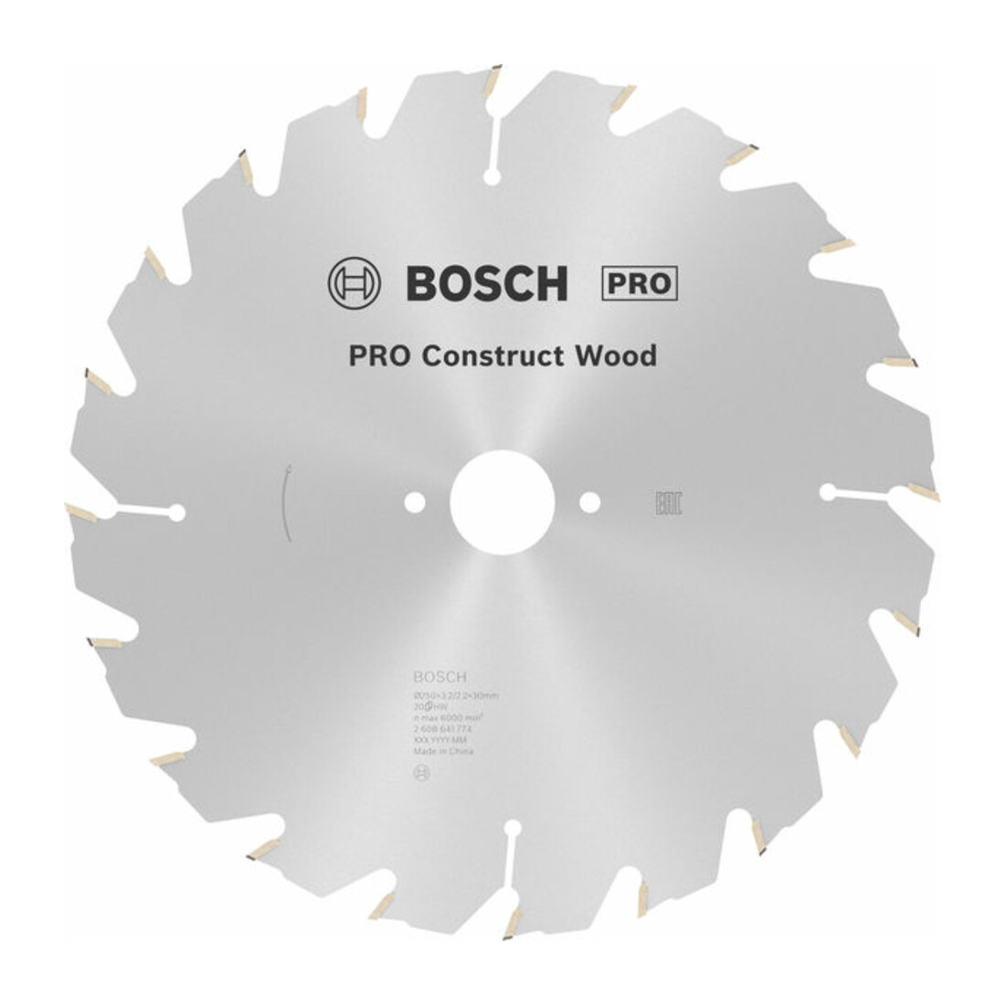 Bosch Kreissägeblatt Construct Wood 250 x 30 x 3,2 mm 20
