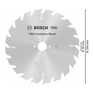 Bosch Kreissägeblatt Standard Holz Für Tischkreissägen (nagelfest) 30 mm