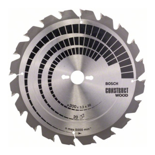 Bosch Kreissägeblatt Standard Holz Für Tischkreissägen (nagelfest) 30 mm