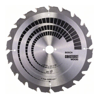 Bosch Kreissägeblatt Standard Holz Für Tischkreissägen (nagelfest) 30 mm