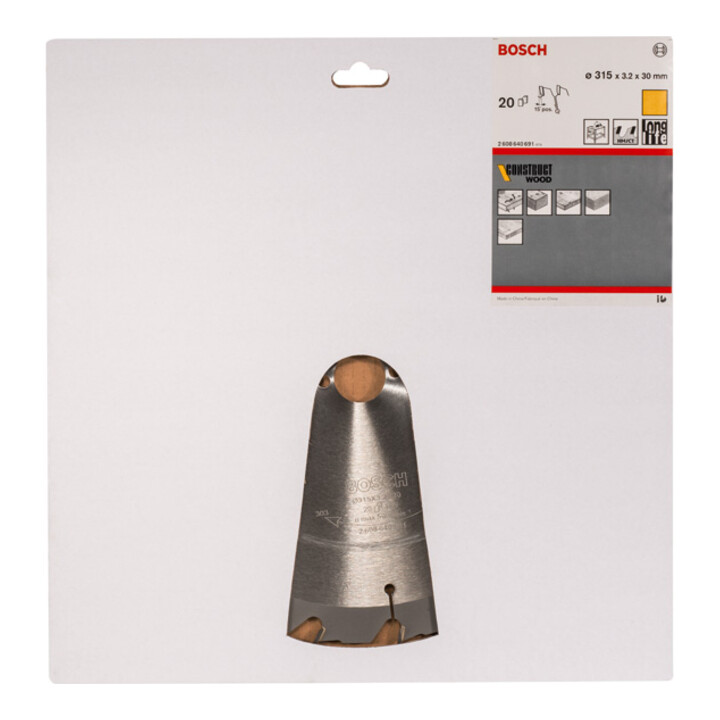 Bosch Kreissägeblatt Construct Wood 315 x 30 x 3,2 mm 20