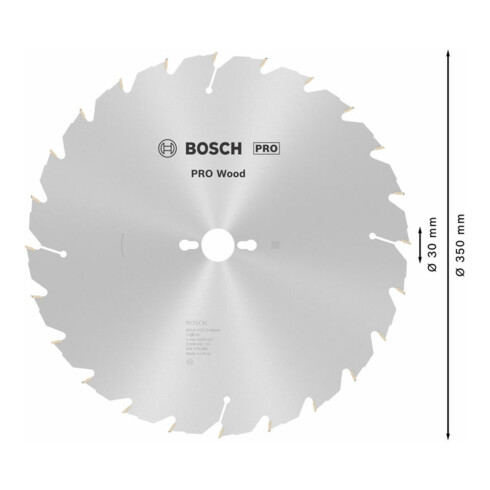 Bosch Kreissägeblatt Construct Wood 350 x 30 x 3,2 mm 24