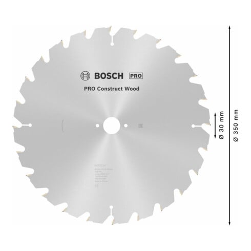 Bosch Kreissägeblatt Construct Wood 350 x 30 x 3,5 mm 24