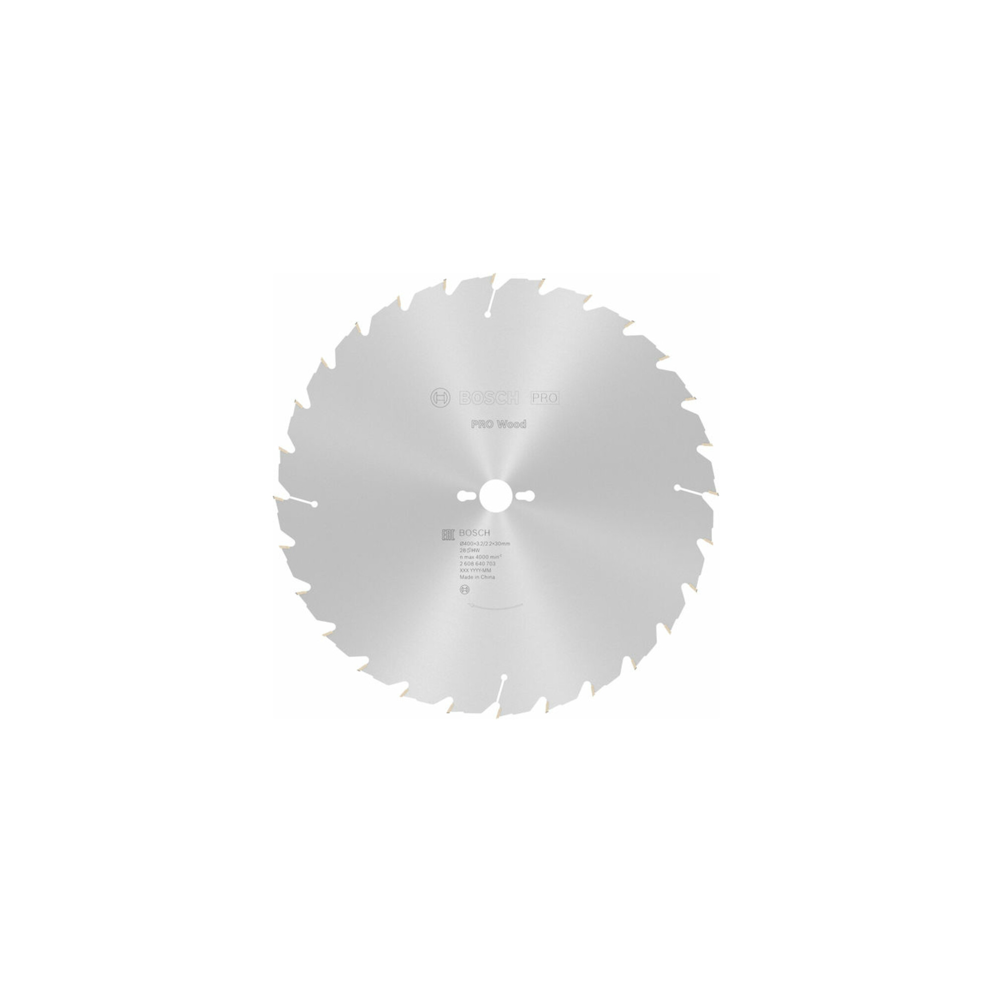 Bosch Professional Kreissägeblatt Construct Wood 400 x 30 x 3,2 mm 28 | für Kreissäge GKS 85 G oder GKS 85 S | mit Durchmesser von 400 mm und