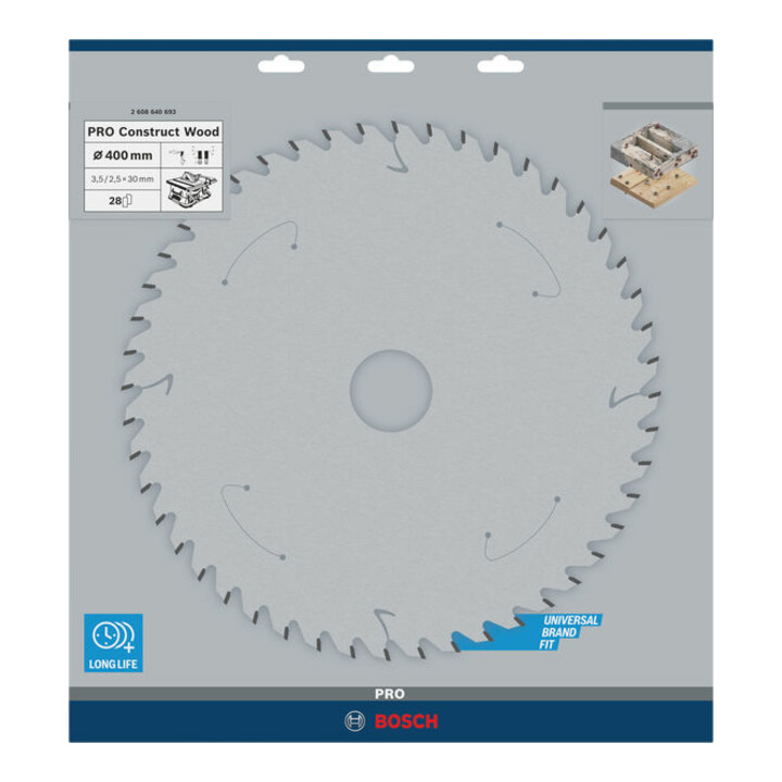 Bosch Kreissägeblatt Construct Wood 400 x 30 x 3,5 mm 28