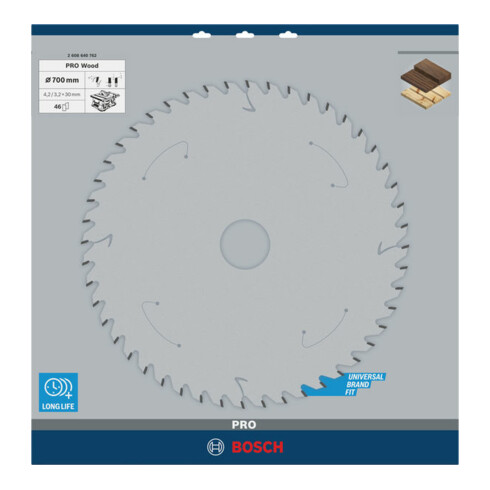 Bosch Kreissägeblatt Construct Wood 700 x 30 x 4,2 mm 46