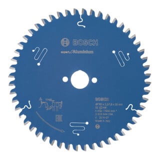 Bosch Kreissägeblatt Expert for Aluminium 160 x 20 x 2,2 mm 52