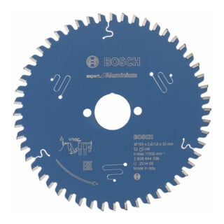 Bosch Kreissägeblatt Expert for Aluminium 165 x 30 x 2,6 mm 52