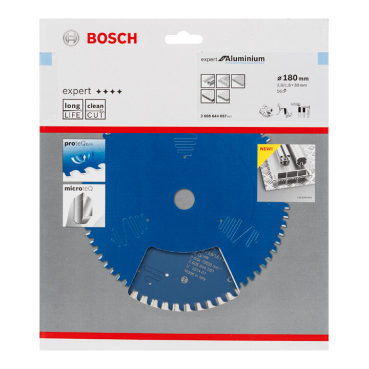 Bosch Kreissägeblatt Expert for Aluminium 180 x 30 x 2,6 mm 56