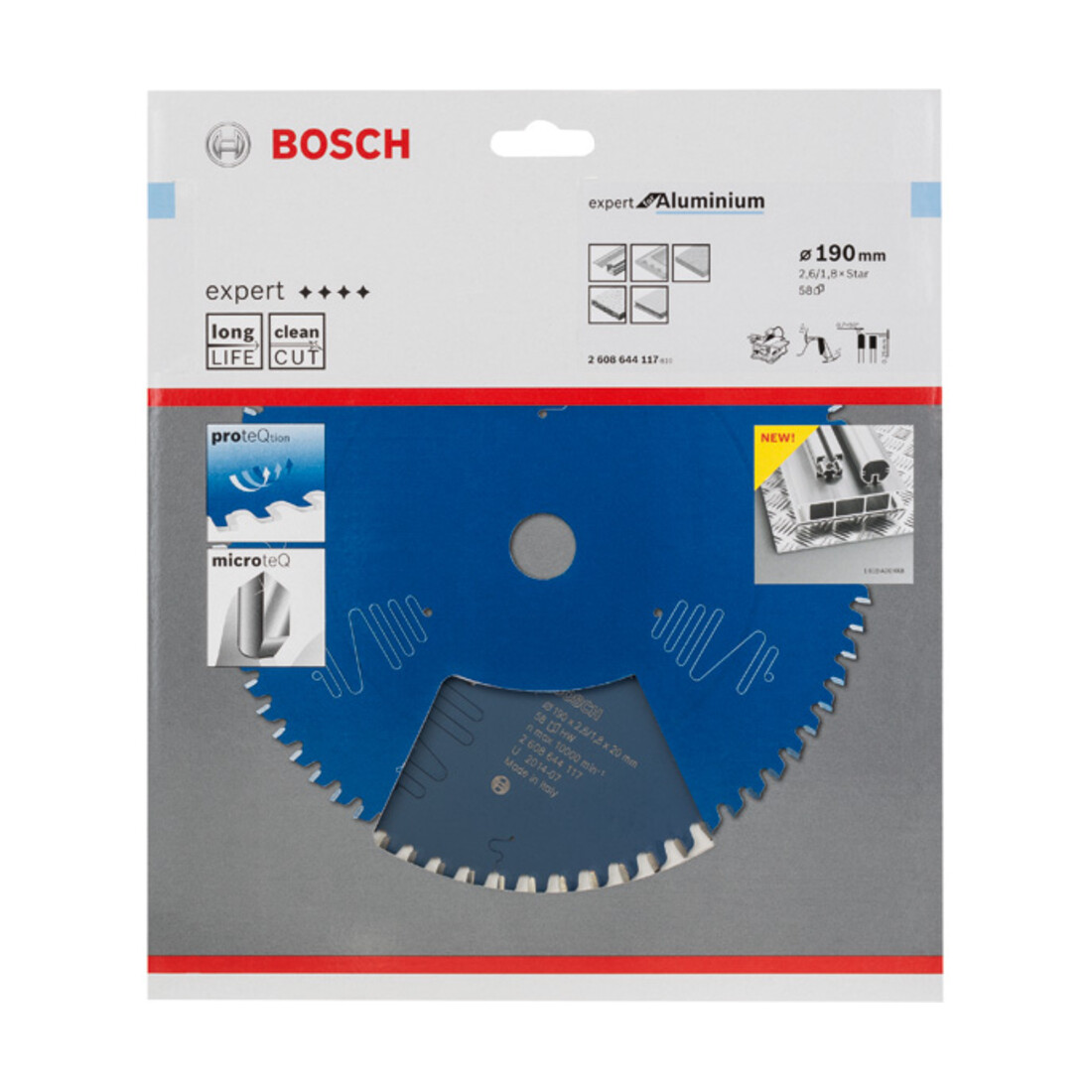 Bosch Kreissägeblatt Expert for Aluminium 190 x Stern x 2,6 mm 58