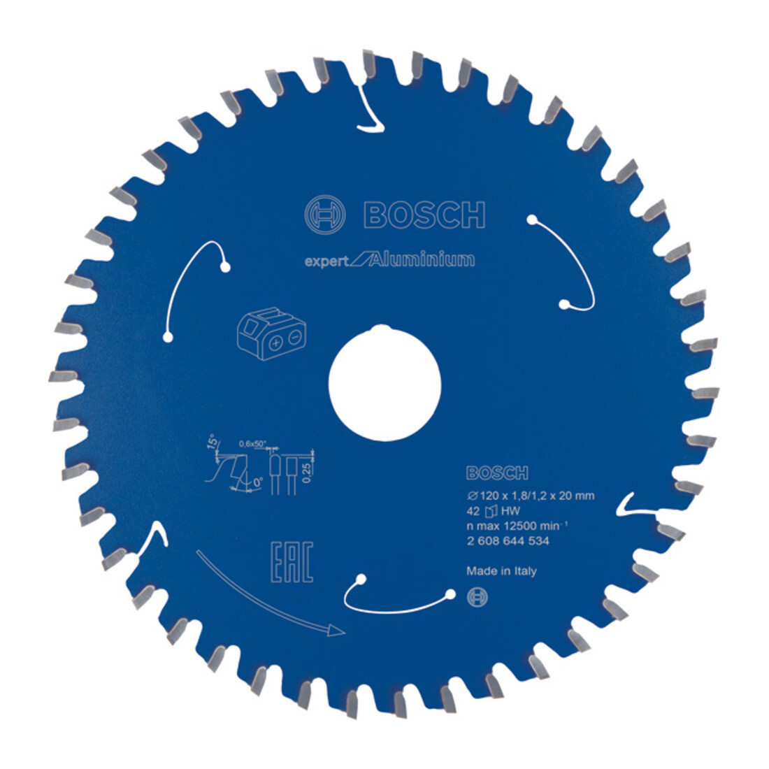 Bosch Kreissägeblatt Expert for Aluminium für Akkusägen 120 x 1,8/1,2 x 20 42 Zähne