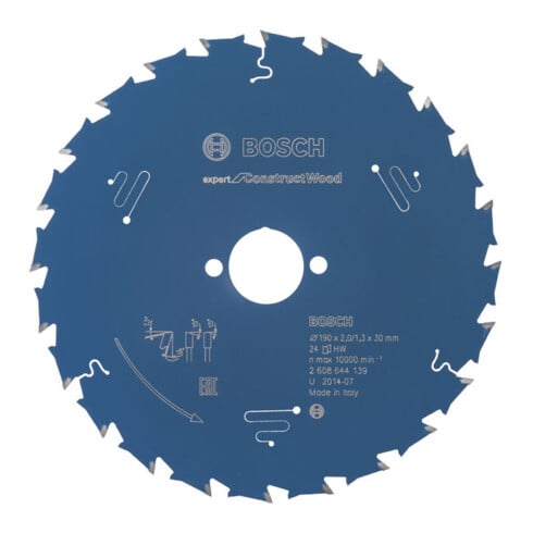 Bosch Kreissägeblatt Expert for Construct Wood 190 x 30 x 2,0 mm 24