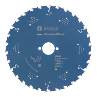 Bosch Kreissägeblatt Expert for Construct Wood 210 x 30 x 2,0 mm 30