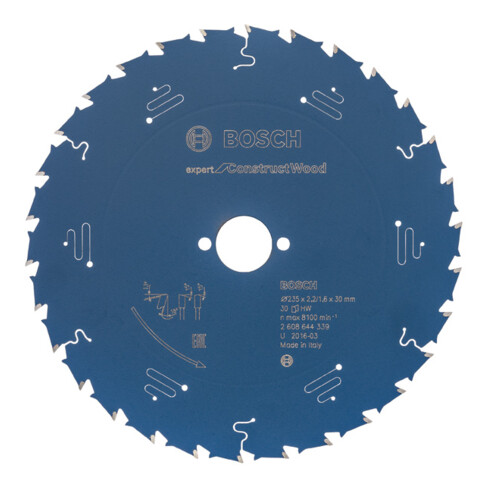Bosch Kreissägeblatt Expert for Construct Wood 235 x 30 x 2,0 mm 30