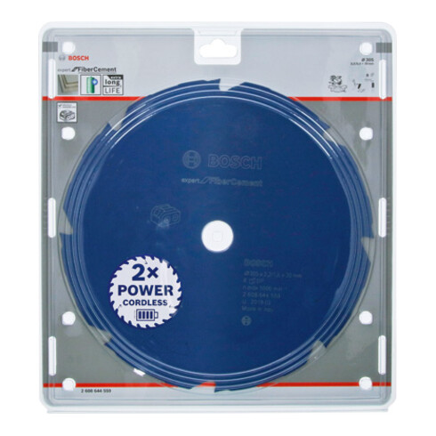 Bosch Kreissägeblatt Expert for Fibre Cement für Akkusägen 305 x 2,2/1,6 x 30 8 Zähne