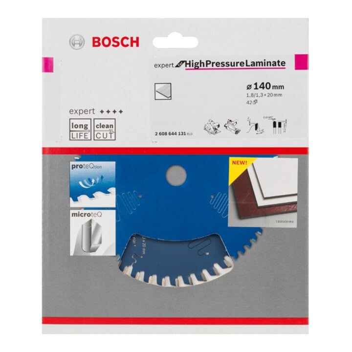 Bosch Kreissägeblatt Expert for High Pressure Laminate 140 x 20 x 1,8 mm 42