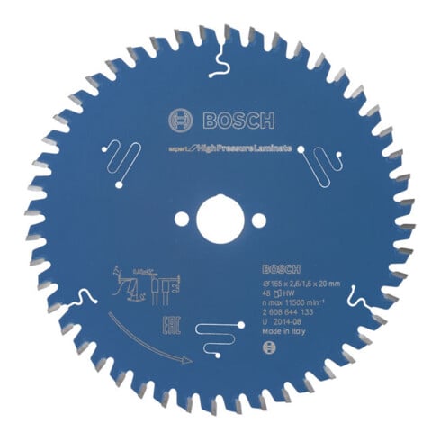 Bosch Kreissägeblatt Expert for High Pressure Laminate 165 x 20 x 2,6 mm 48