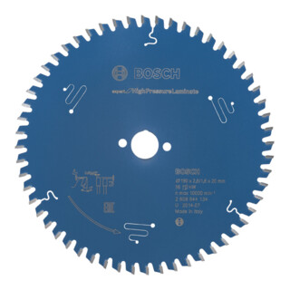 Bosch Kreissägeblatt Expert for High Pressure Laminate 190 x 20 x 2,6 mm 56