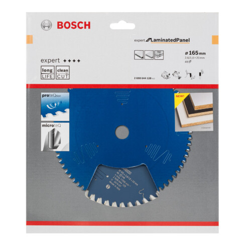 Bosch Kreissägeblatt Expert for Laminated Panel 165 x 20 x 2,6 mm 48