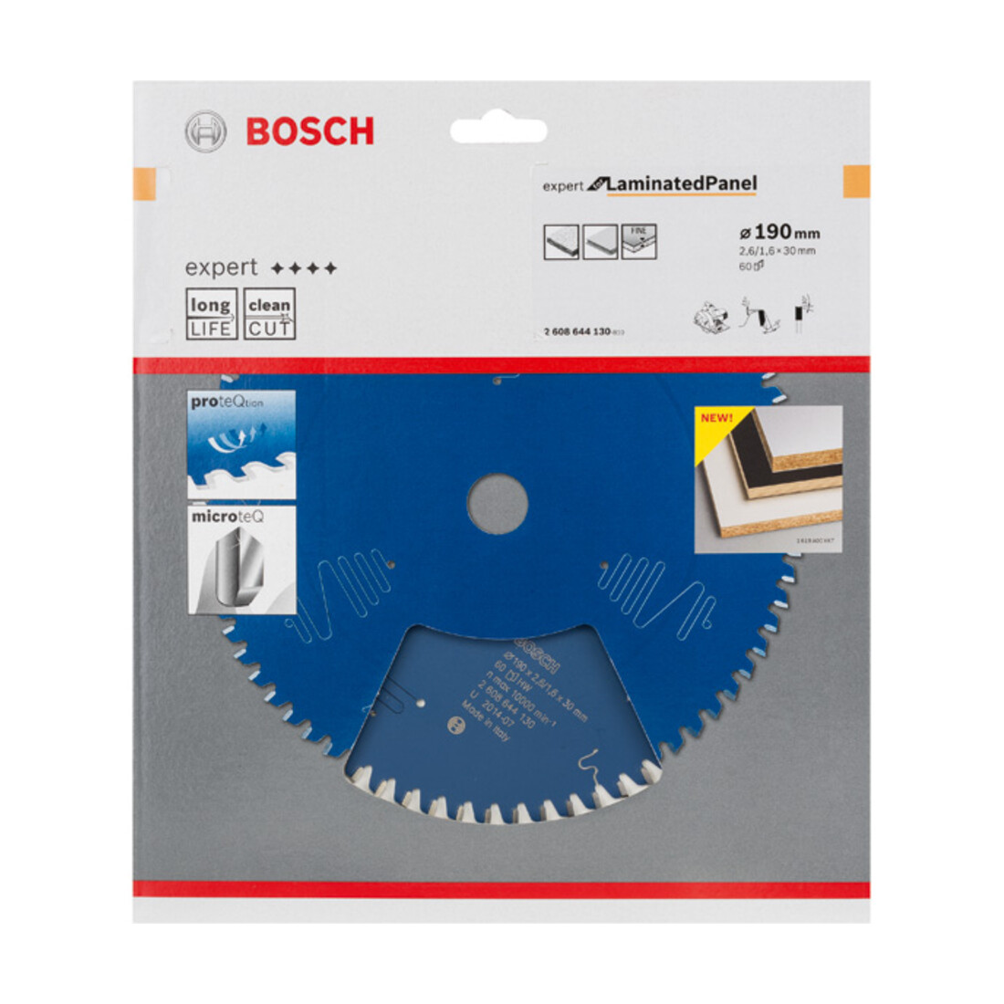 Bosch Kreissägeblatt Expert for Laminated Panel 190 x 30 x 2,6 mm 60