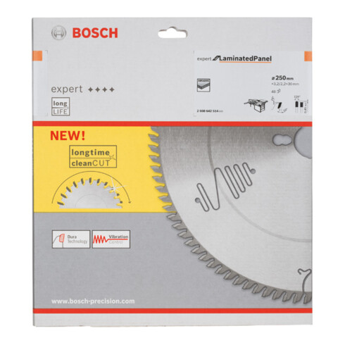 Bosch Kreissägeblatt Expert for Laminated Panel 250 x 30 x 3,2 mm 48