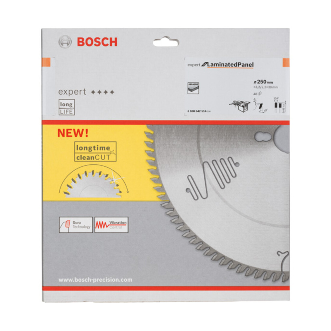 Bosch Kreissägeblatt Expert for Laminated Panel 250 x 30 x 3,2 mm 48