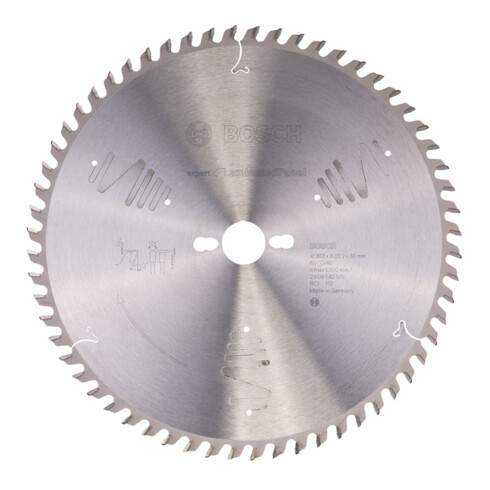 Bosch Kreissägeblatt Expert for Laminated Panel 303 x 30 x 3,2 mm 60