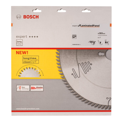 Bosch Kreissägeblatt Expert for Laminated Panel 303 x 30 x 3,2 mm 60