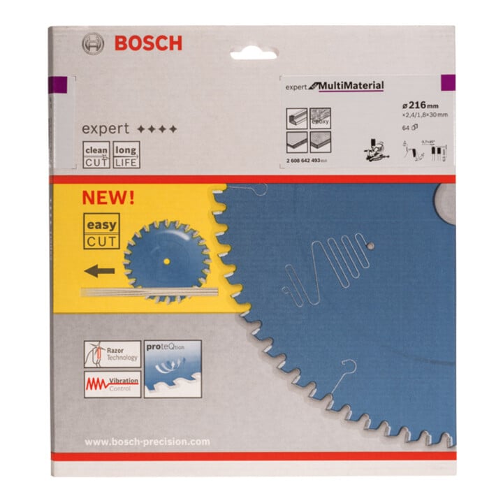 Bosch Kreissägeblatt Expert for Multi Material 216 x 30 x 2,4 mm 64