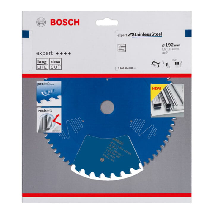Bosch Kreissägeblatt Expert for Stainless Steel 192 x 20 x 1,9 x 38