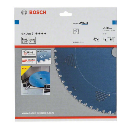 Bosch Kreissägeblatt Expert for Steel 160 x 20 x 2,0 mm 30