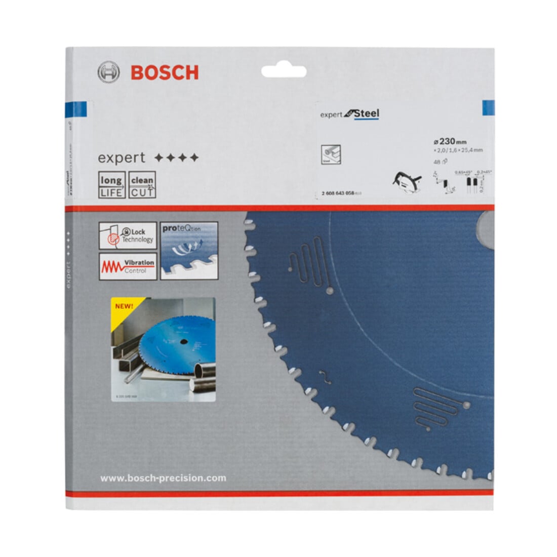 Bosch Kreissägeblatt Expert for Steel 230 x 25,4 x 2,0 mm 48
