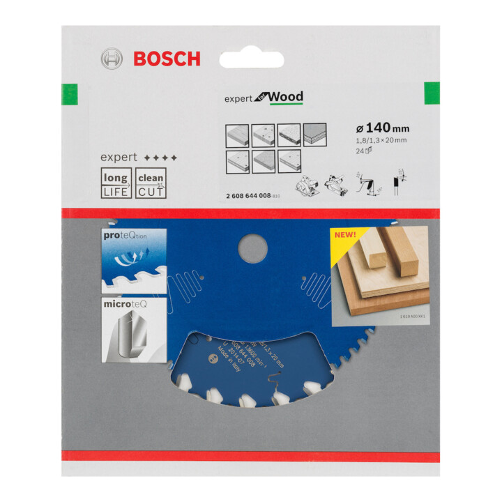 Bosch Kreissägeblatt Expert for Wood 140 x 20 x 1,8 mm 24